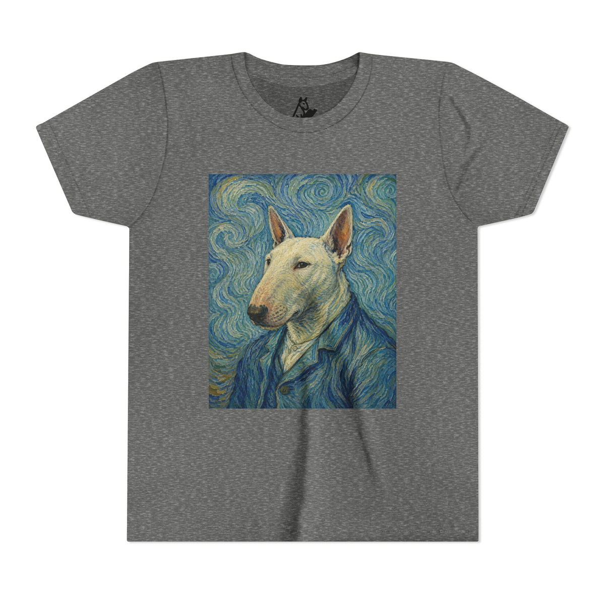 Bull Terrier Self-Portrait — after Vincent van Gogh, 1889 | Youth Tee