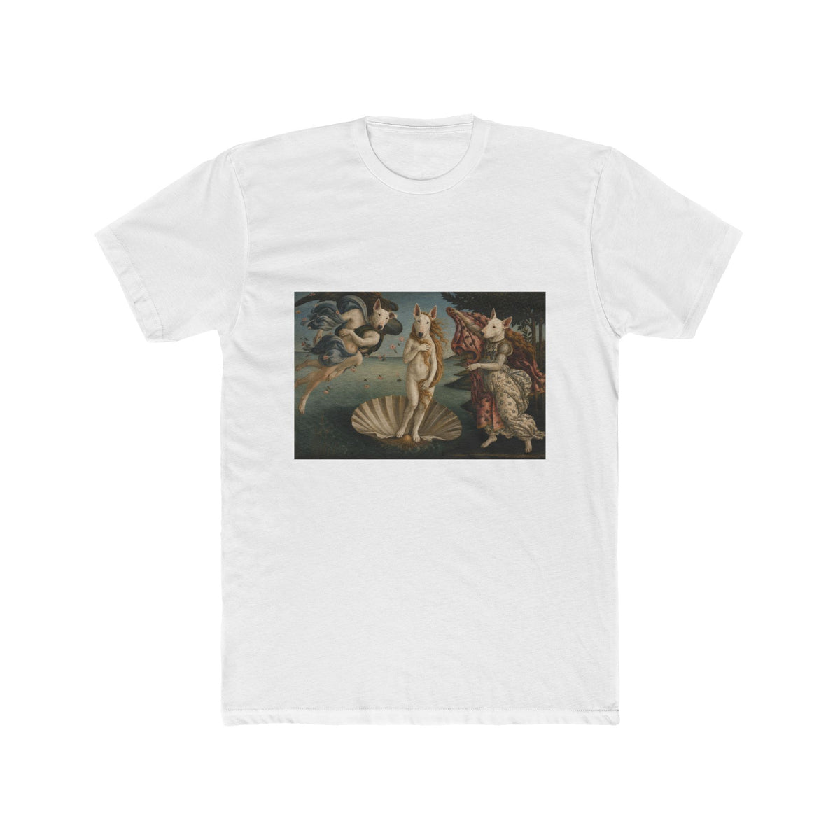 Bull Terrier The Birth of Venus — after Sandro Botticelli, c.1485 | Tee