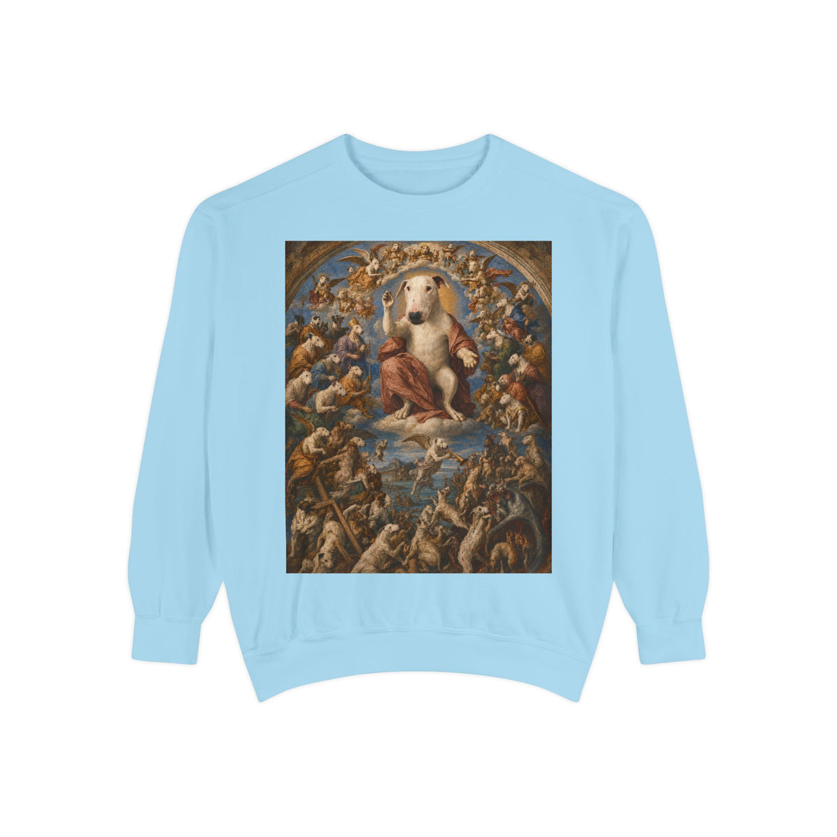 Bull Terrier The Last Judgement — after Michelangelo, 1541 | Crewneck