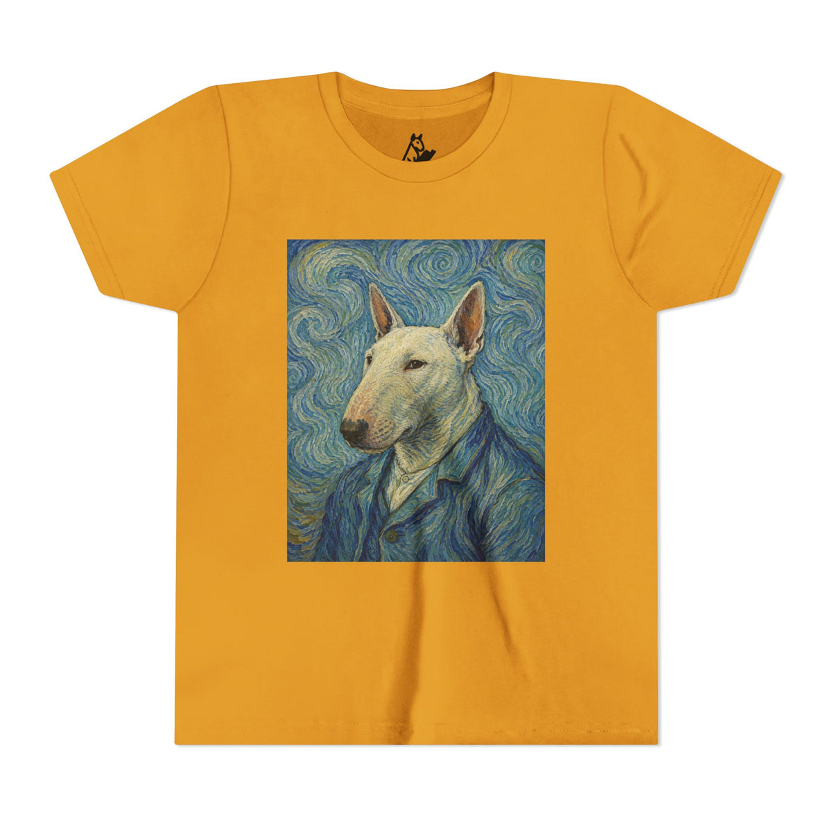 Bull Terrier Self-Portrait — after Vincent van Gogh, 1889 | Youth Tee