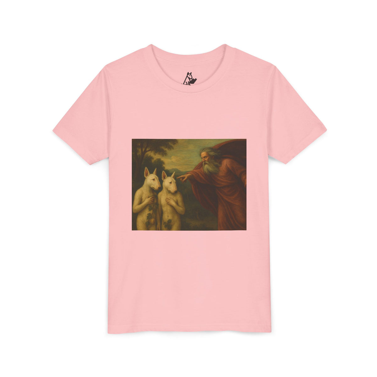 Bull Terrier The Rebuke of Adam and Eve — after Domenichino, 1626 | Youth Tee