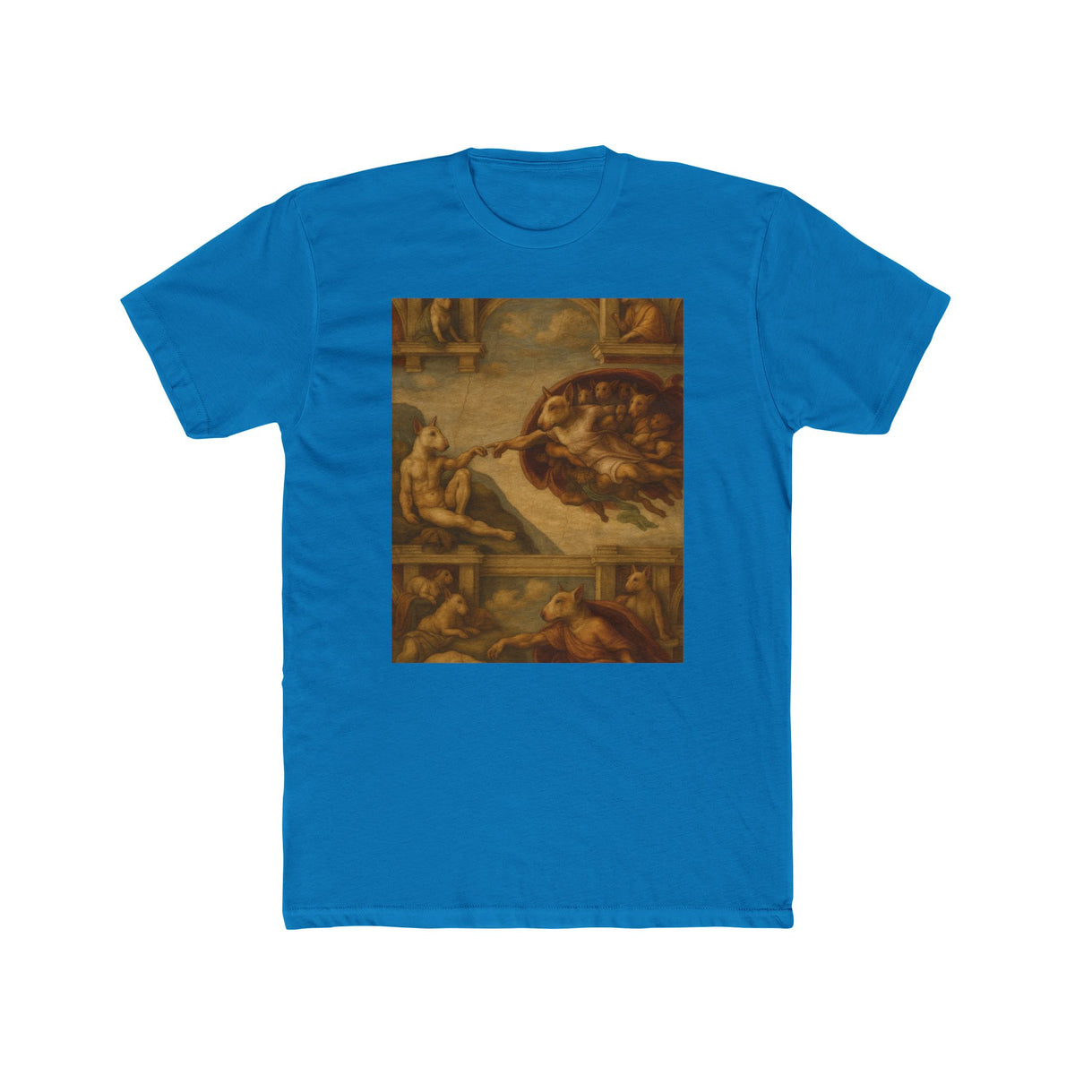Bull Terrier The Creation Of Adam — after Michelangelo, 1512 | Tee