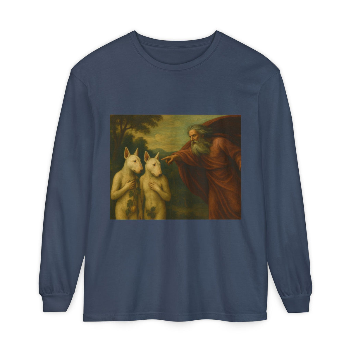 Bull Terrier The Rebuke of Adam and Eve — after Domenichino, 1626 | Long Sleeve