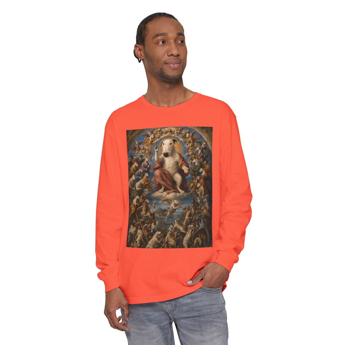 Bull Terrier The Last Judgement — after Michelangelo, 1541 | Long Sleeve