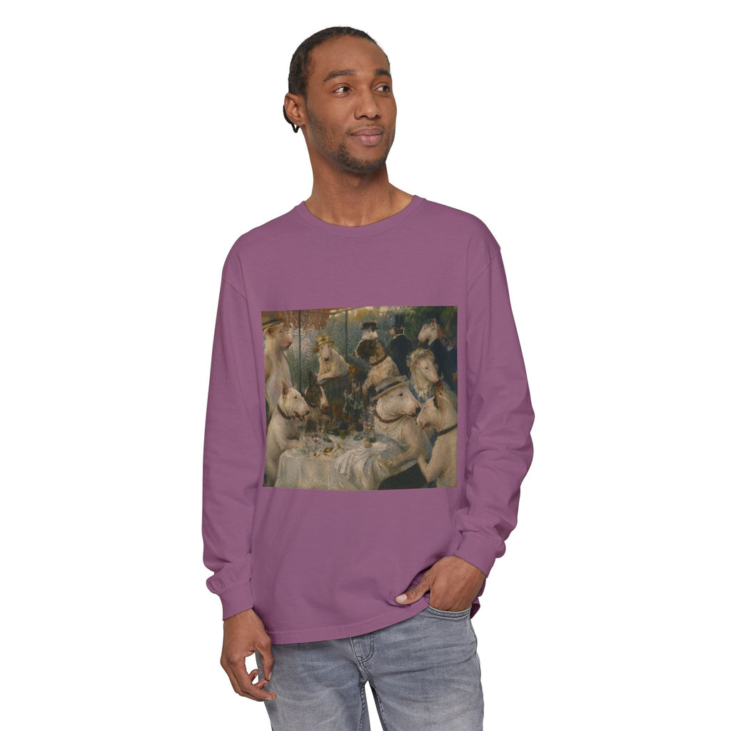 Bull Terrier Luncheon of the Boating Party — after Pierre-Auguste Renoir, 1881 | Long Sleeve