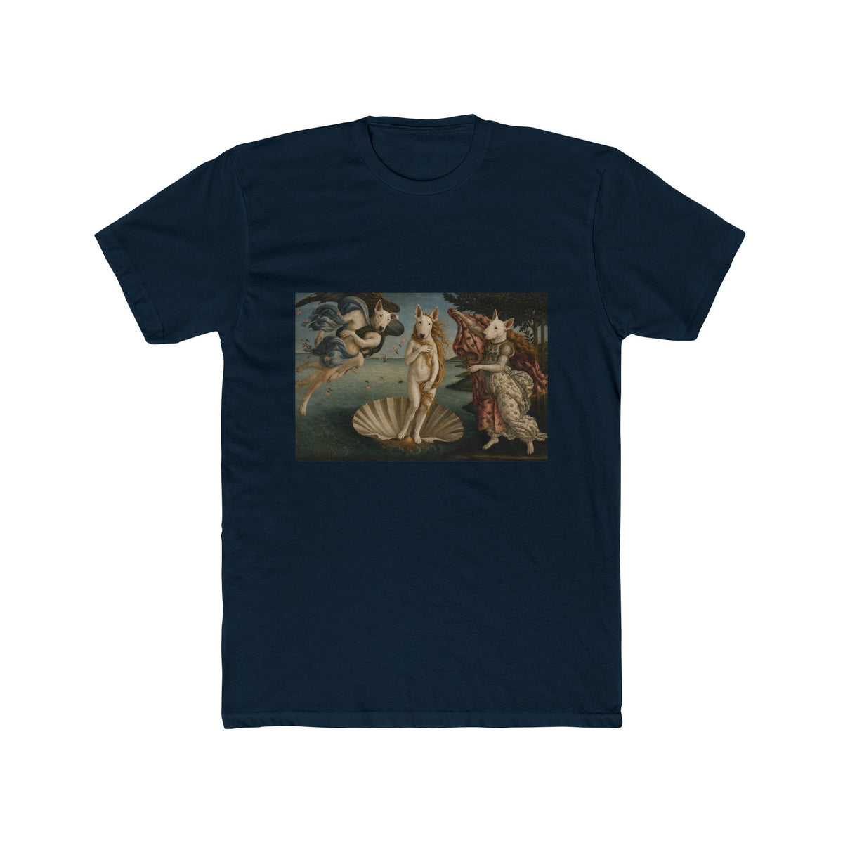 Bull Terrier The Birth of Venus — after Sandro Botticelli, c.1485 | Tee