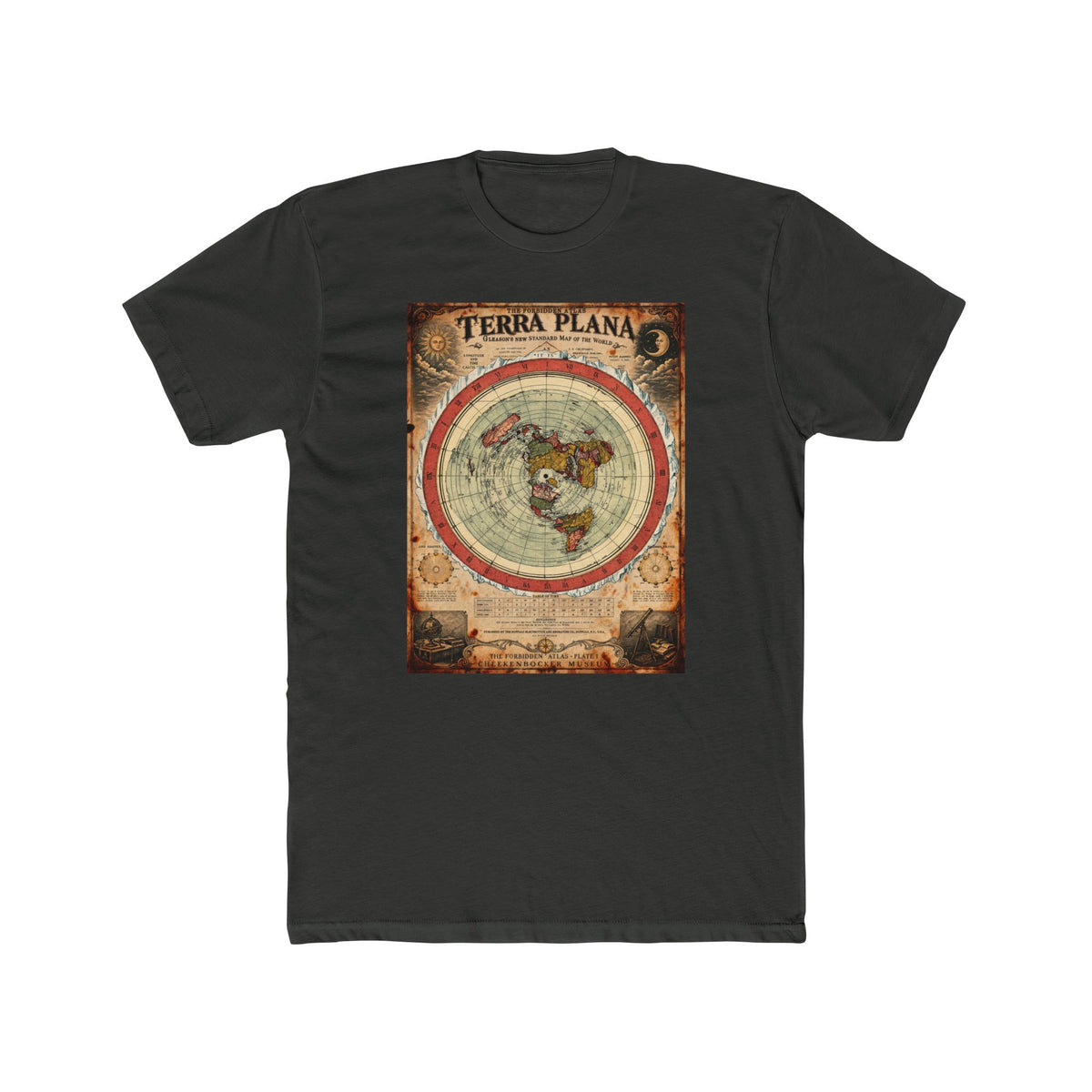 Terra Plana, The Forbidden Atlas Plate I | Unisex Cotton Crew Tee