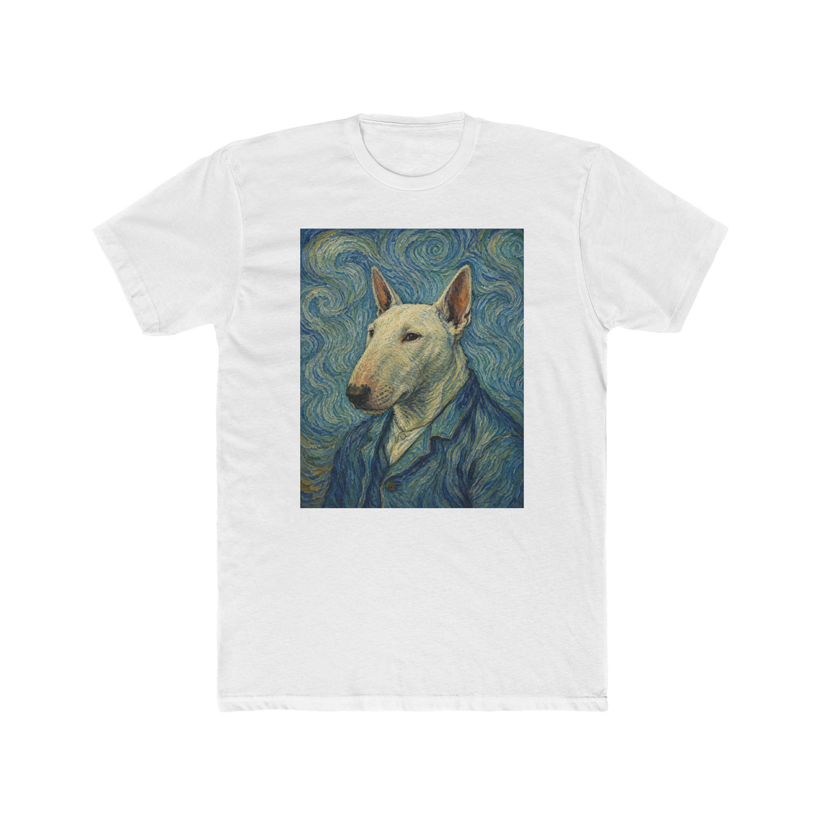 Bull Terrier Starry Night — after Vincent van Gogh, 1889 | Tee