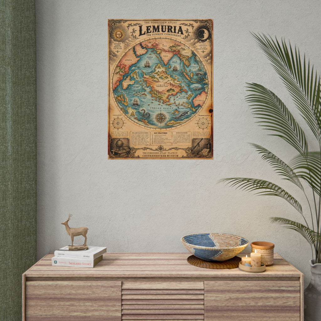 Lemuria, The Forbidden Atlas Plate IV | Poster