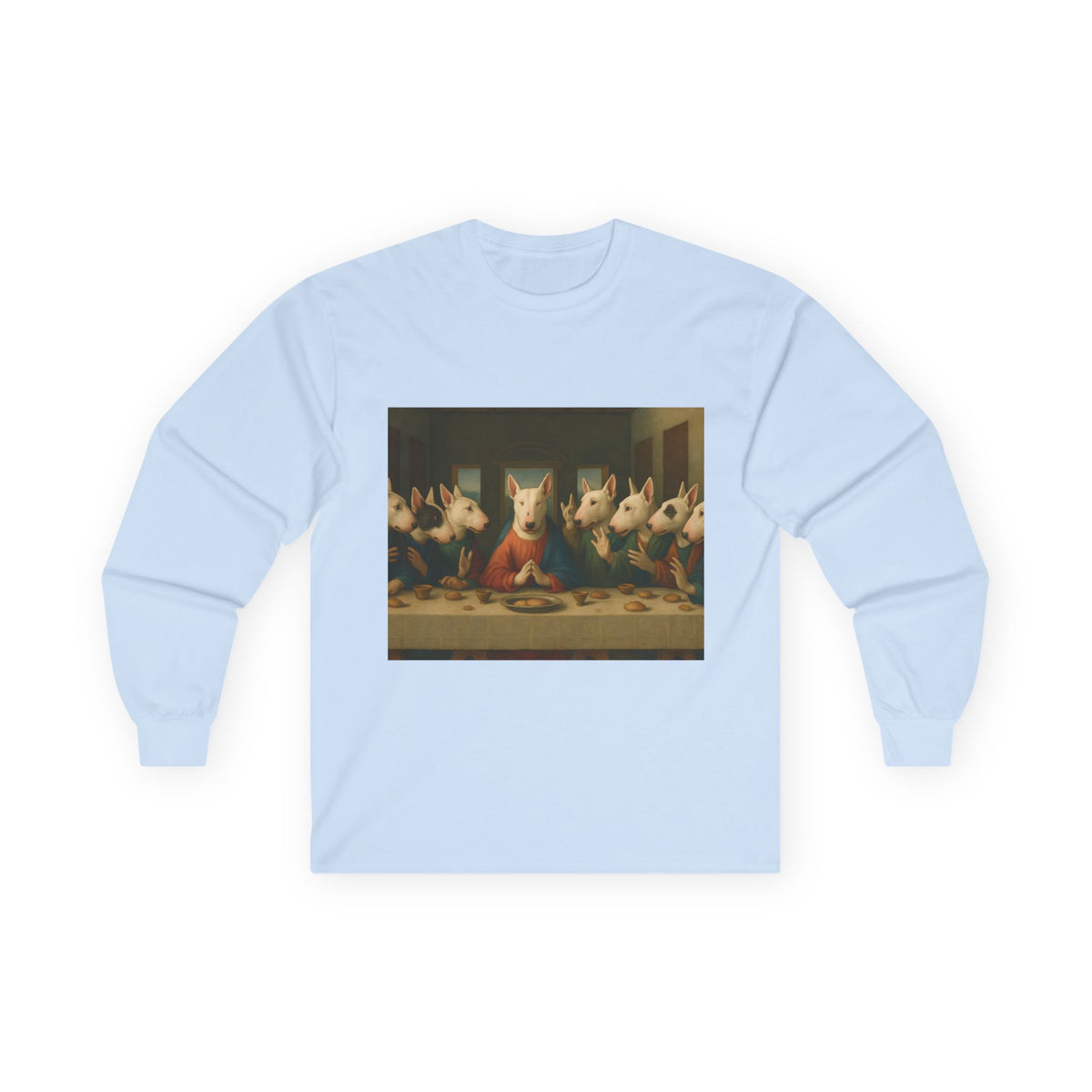 Bull Terrier The Last Supper — after Leonardo da Vinci, 1498 | Long Sleeve