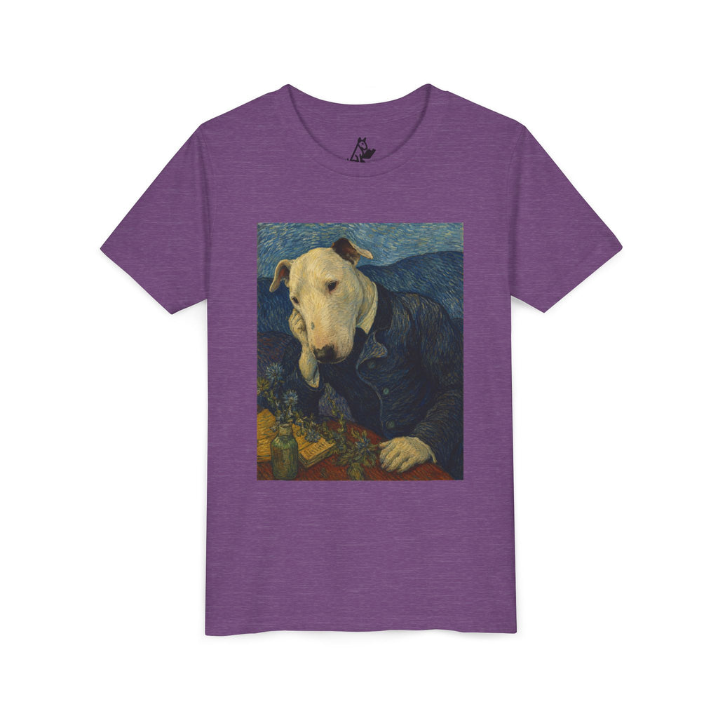 Bull Terrier Portrait of Doctor Gachet — after Vincent van Gogh, 1890 | Youth Tee