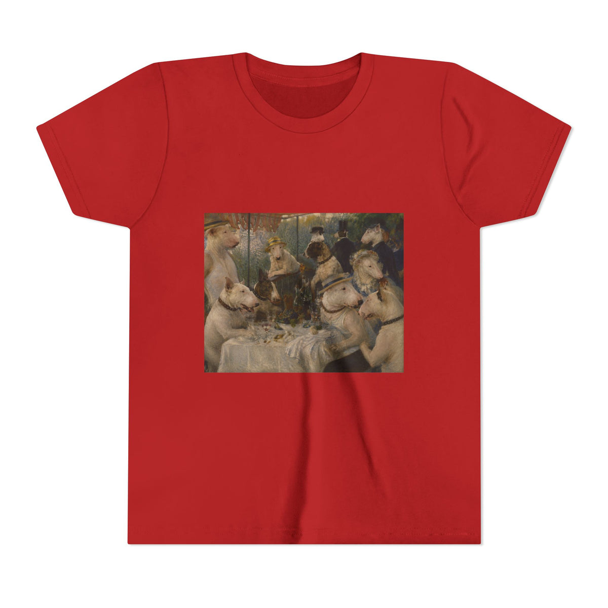 Bull Terrier Luncheon of the Boating Party — after Pierre-Auguste Renoir, 1881 | Youth Tee