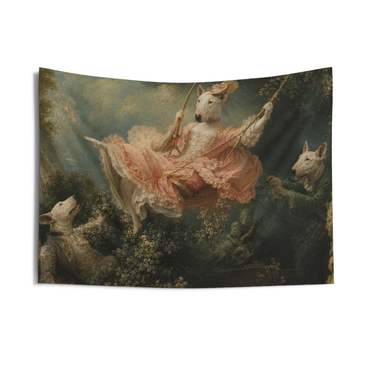 Bull Terrier The Swing — after Jean-Honore Fragonard, 1767 | Tapestry