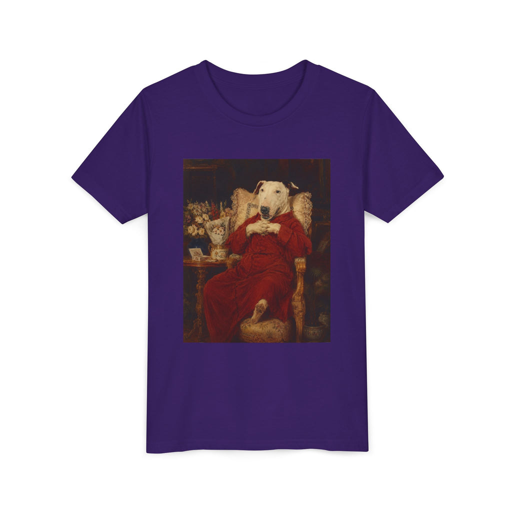 Bull Terrier A Happy Birthday — after Antonio Casanova y Estorach, c.1890 | Youth Tee