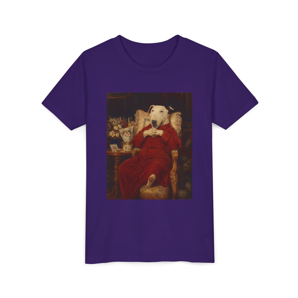 Bull Terrier A Happy Birthday — after Antonio Casanova y Estorach, c.1890 | Youth Tee