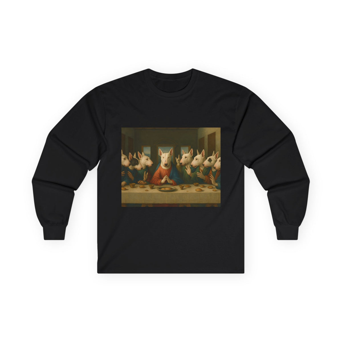 Bull Terrier The Last Supper — after Leonardo da Vinci, 1498 | Long Sleeve