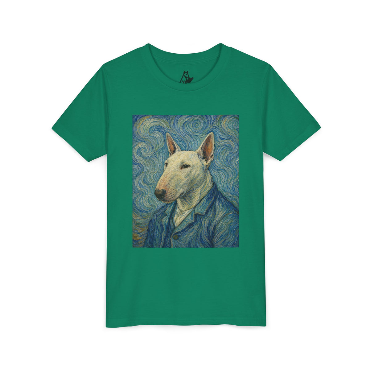 Bull Terrier Self-Portrait — after Vincent van Gogh, 1889 | Youth Tee