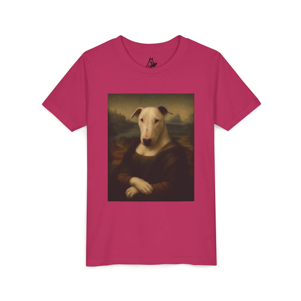Bull Terrier Mona Lisa — after Leonardo da Vinci, c.1503 | Youth Tee