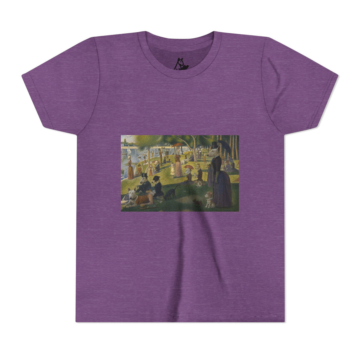 Bull Terrier A Sunday Afternoon on La Grande Jatte — after Georges Seurat, 1886 | Youth Tee
