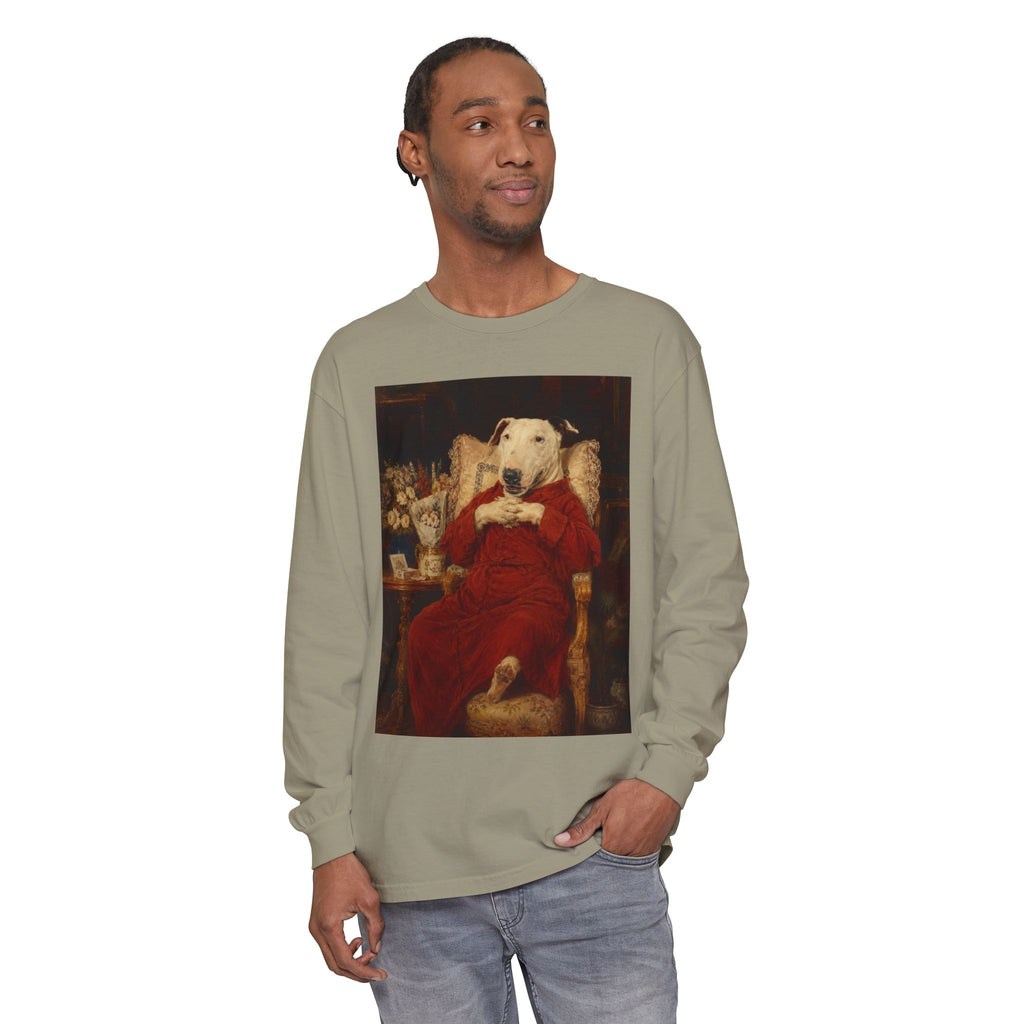 Bull Terrier A Happy Birthday — after Antonio Casanova y Estorach, c.1890 | Long Sleeve