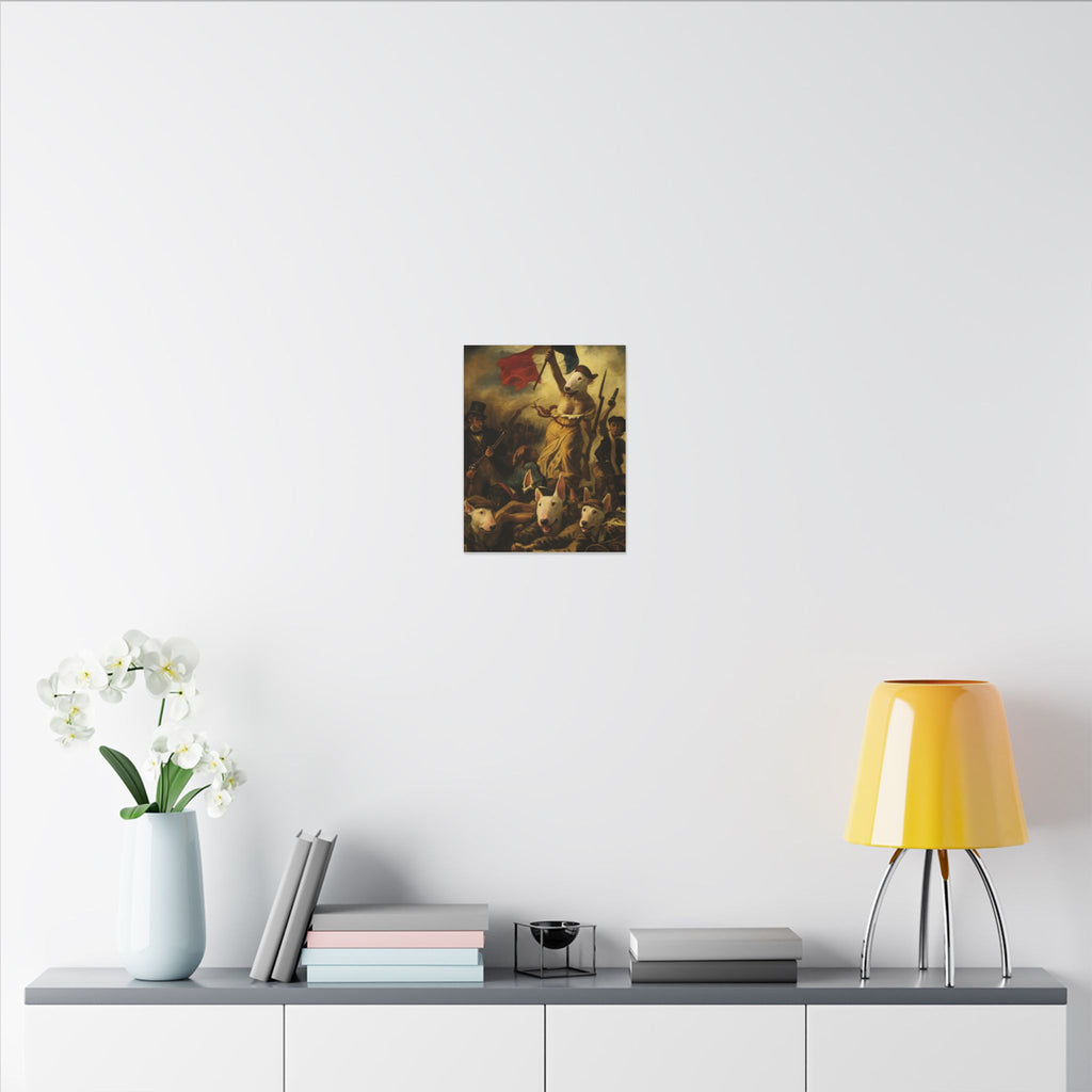 Bull Terrier Liberty Leading the People — after Eugene Delacroix, 1830 | Canvas