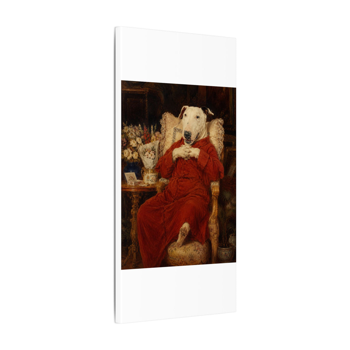 Bull Terrier A Happy Birthday — after Antonio Casanova y Estorach, c.1890 | Canvas