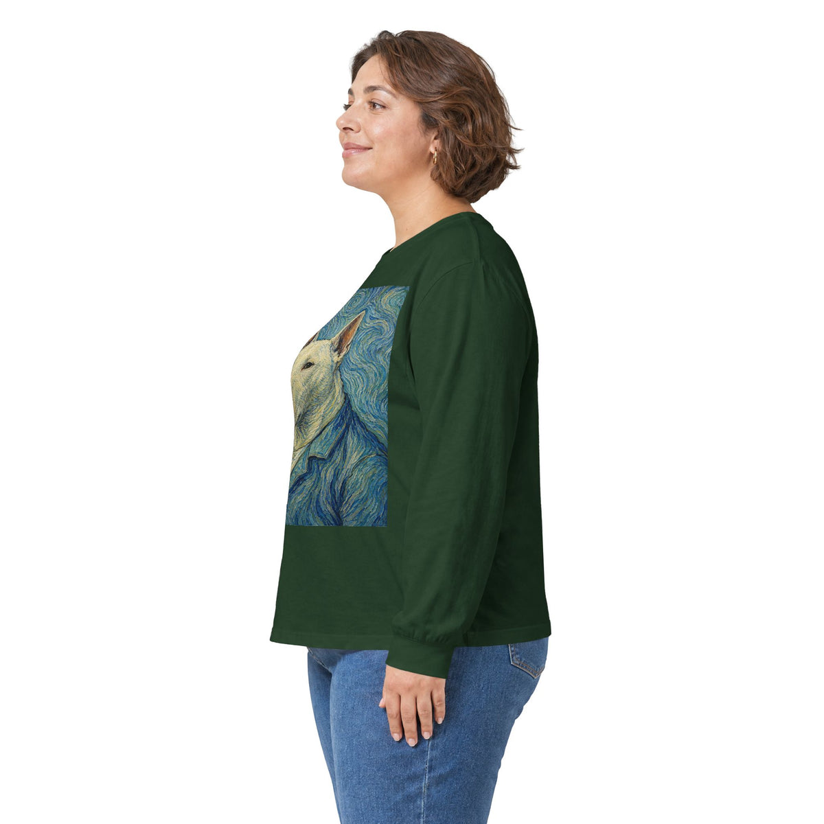 Bull Terrier Self Portrait — after Vincent van Gogh, 1889 | Long Sleeve