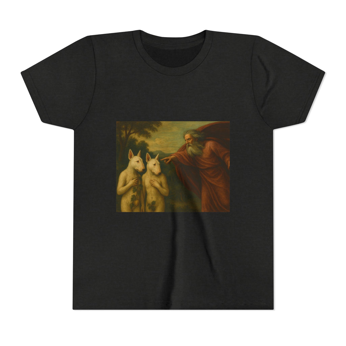 Bull Terrier The Rebuke of Adam and Eve — after Domenichino, 1626 | Youth Tee