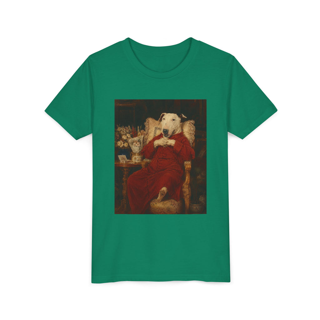 Bull Terrier A Happy Birthday — after Antonio Casanova y Estorach, c.1890 | Youth Tee