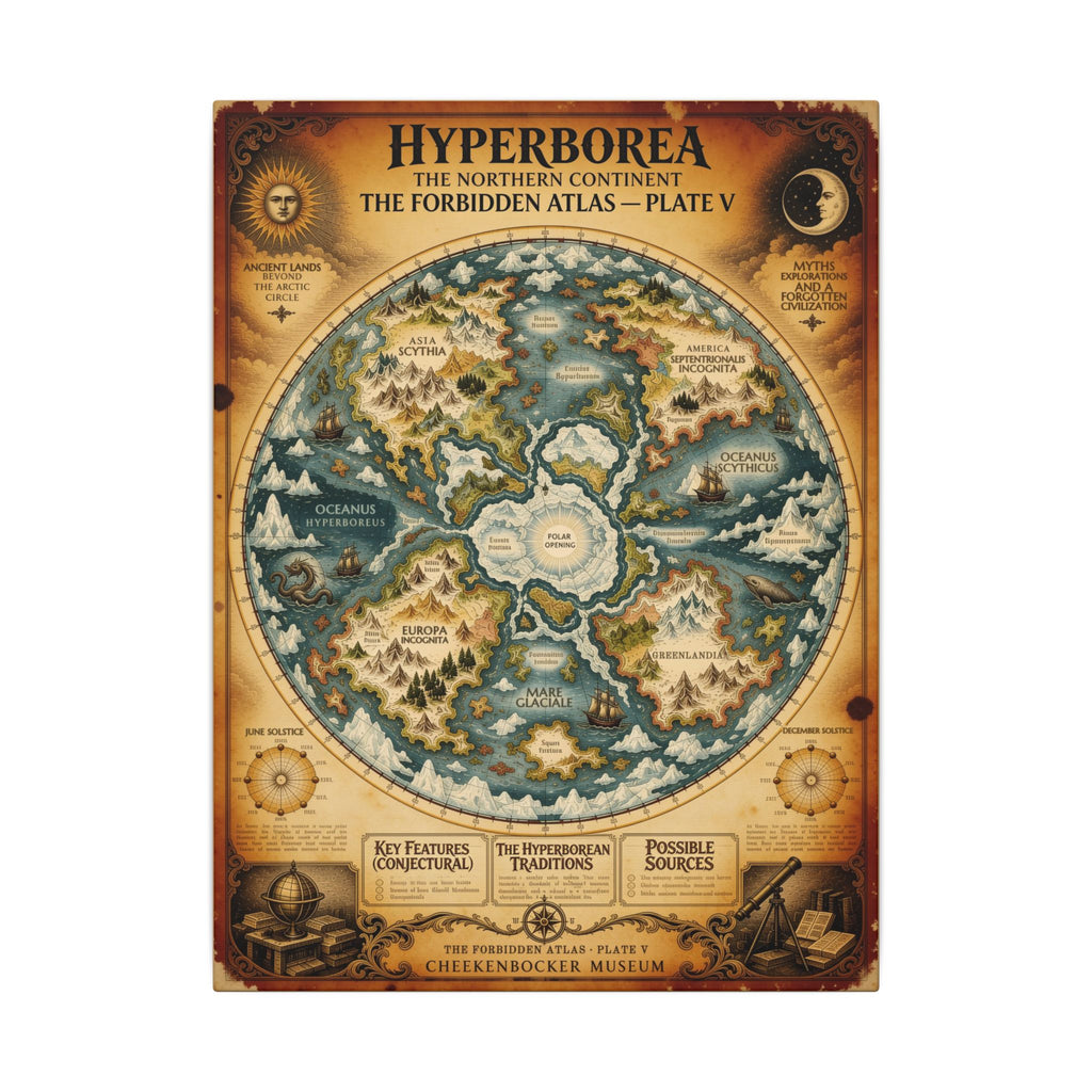 Hyperborea, The Forbidden Atlas Plate V | Canvas
