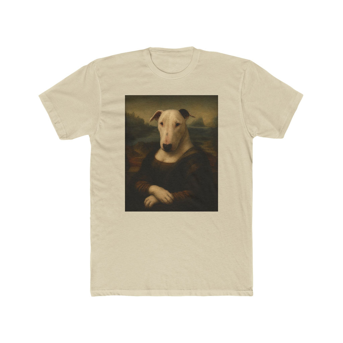 Bull Terrier Mona Lisa — after Leonardo da Vinci, c.1503 | Tee