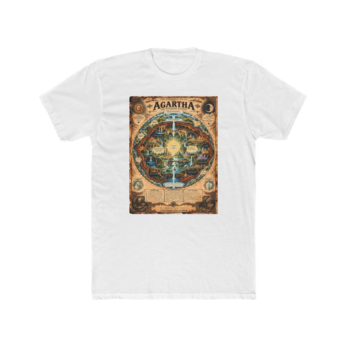 Agartha, The Forbidden Atlas Plate VI | Unisex Cotton Crew Tee