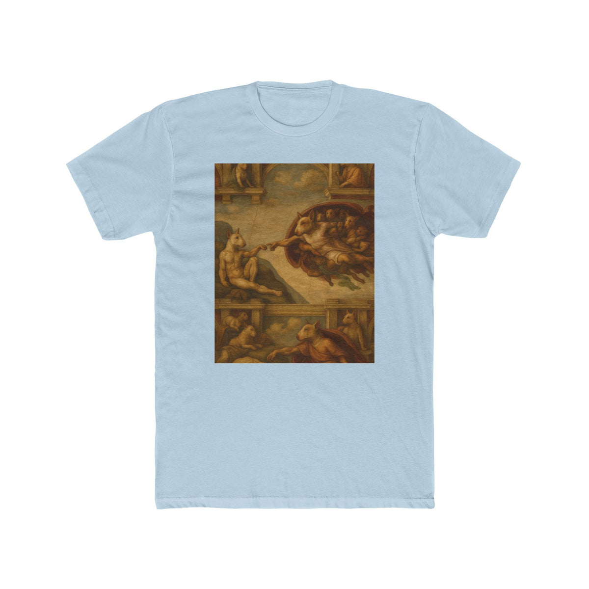 Bull Terrier The Creation Of Adam — after Michelangelo, 1512 | Tee