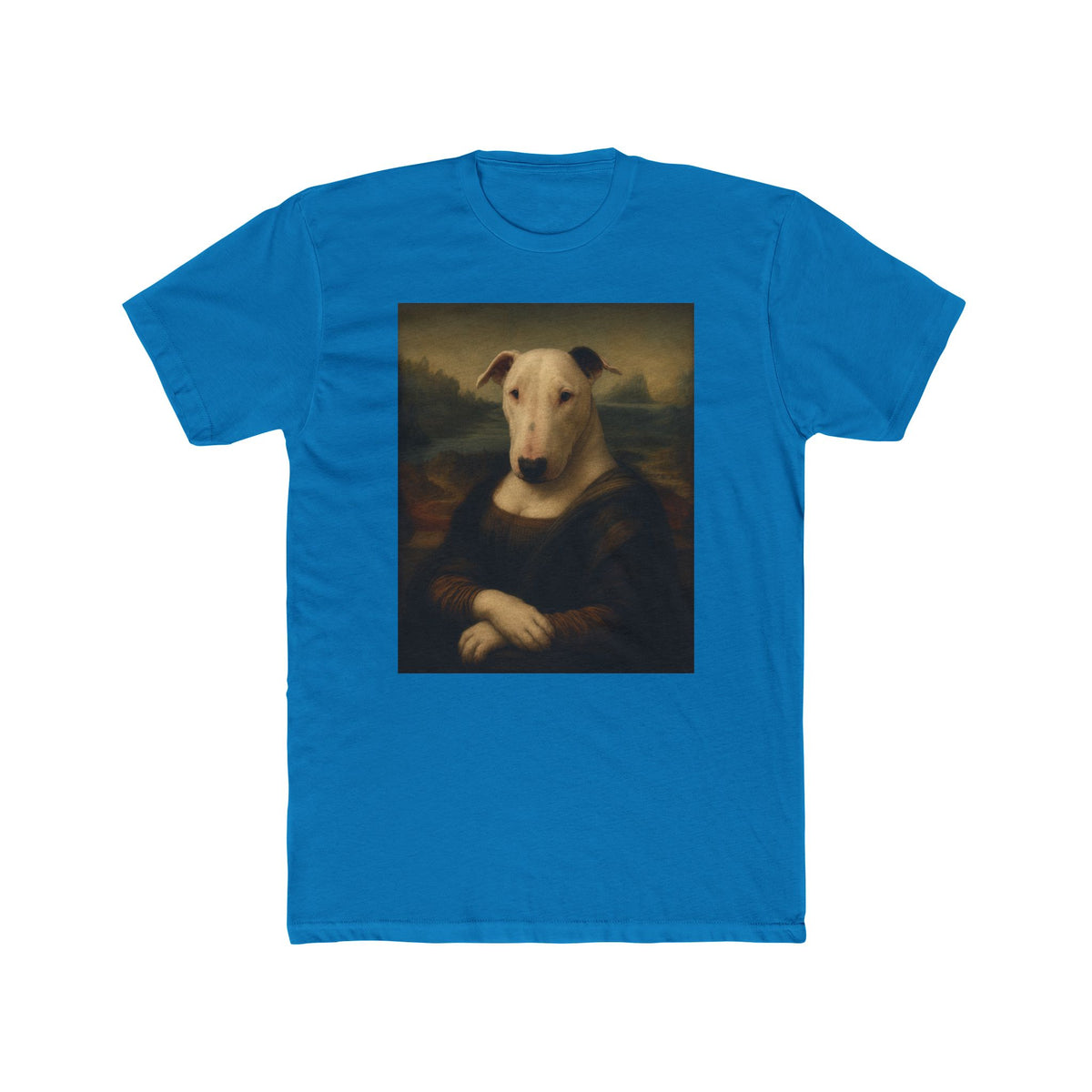 Bull Terrier Mona Lisa — after Leonardo da Vinci, c.1503 | Tee