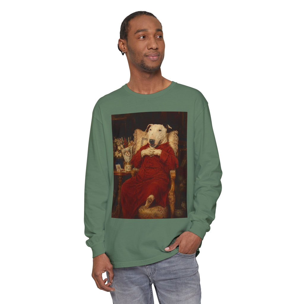 Bull Terrier A Happy Birthday — after Antonio Casanova y Estorach, c.1890 | Long Sleeve