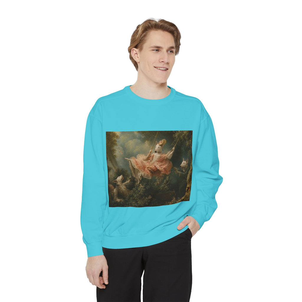 Bull Terrier The Swing — after Jean-Honore Fragonard, 1767 | Crewneck