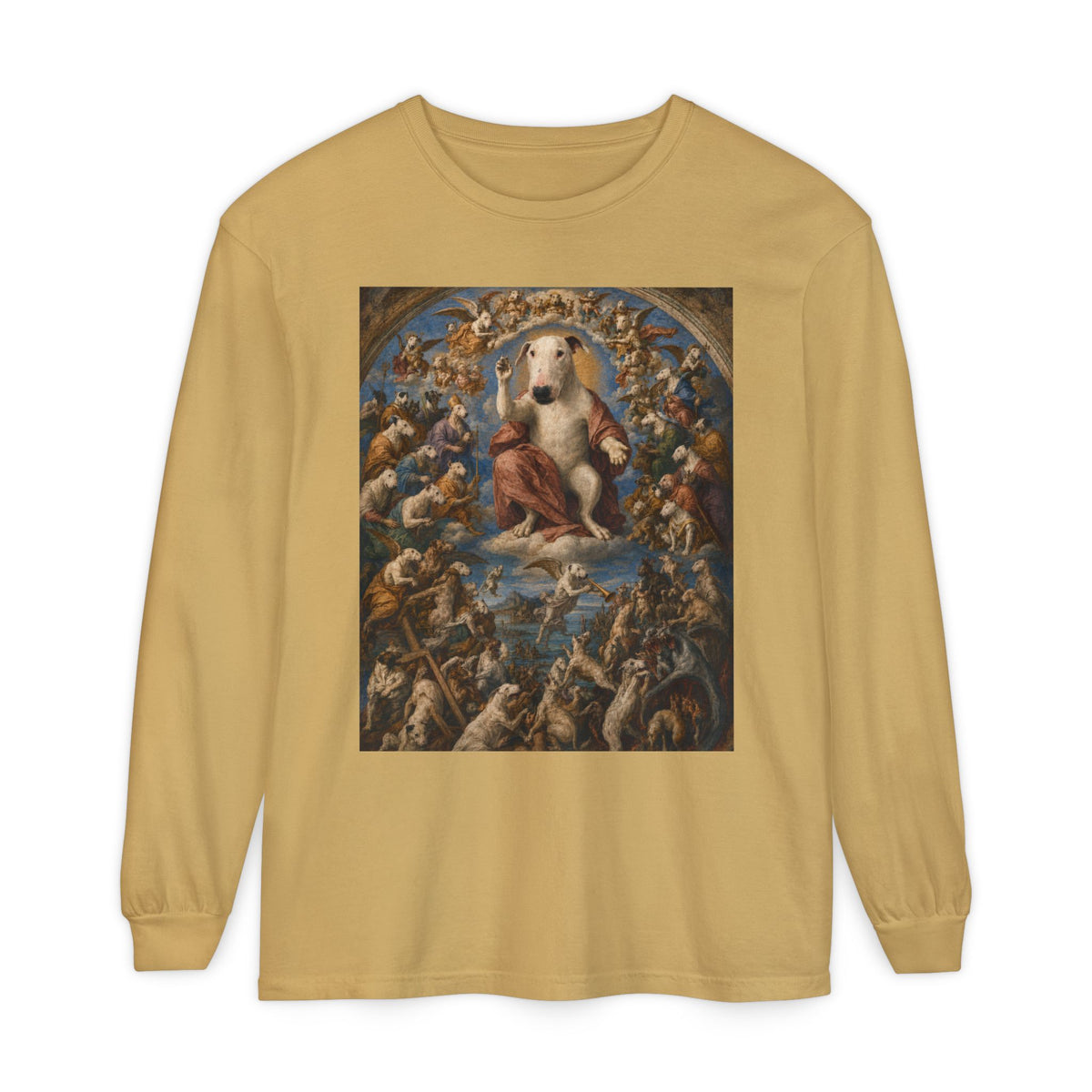 Bull Terrier The Last Judgement — after Michelangelo, 1541 | Long Sleeve