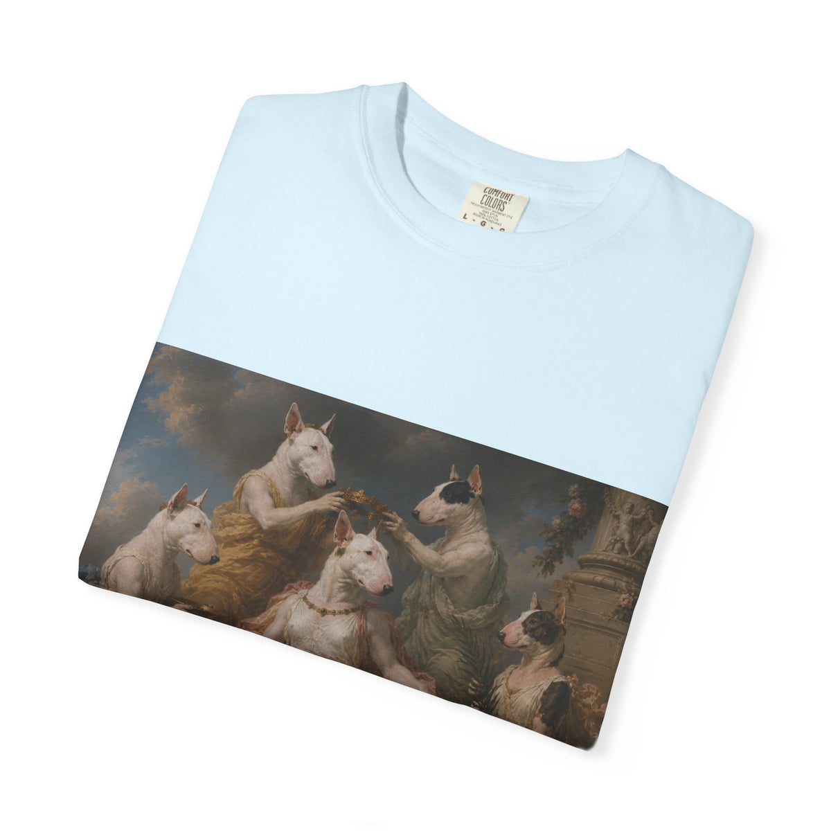Bull Terrier Themire Crowned by the Graces — after the Sevres Manufactory, 1777 | Garment-Dyed Tee
