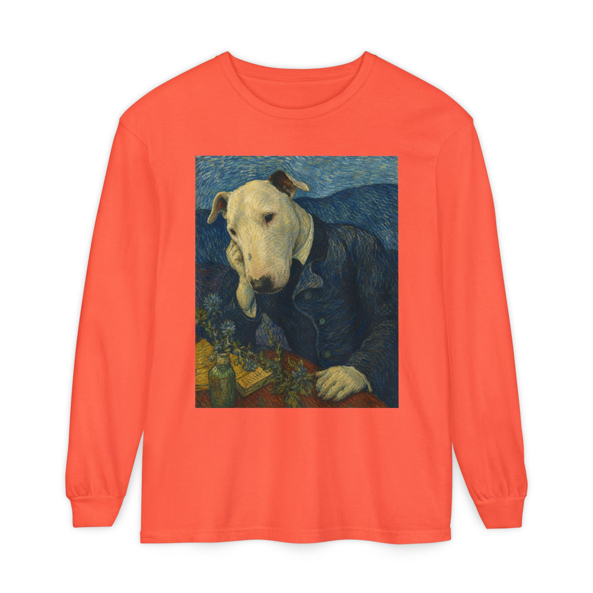Bull Terrier Portrait of Doctor Gachet — after Vincent van Gogh, 1890 | Long Sleeve