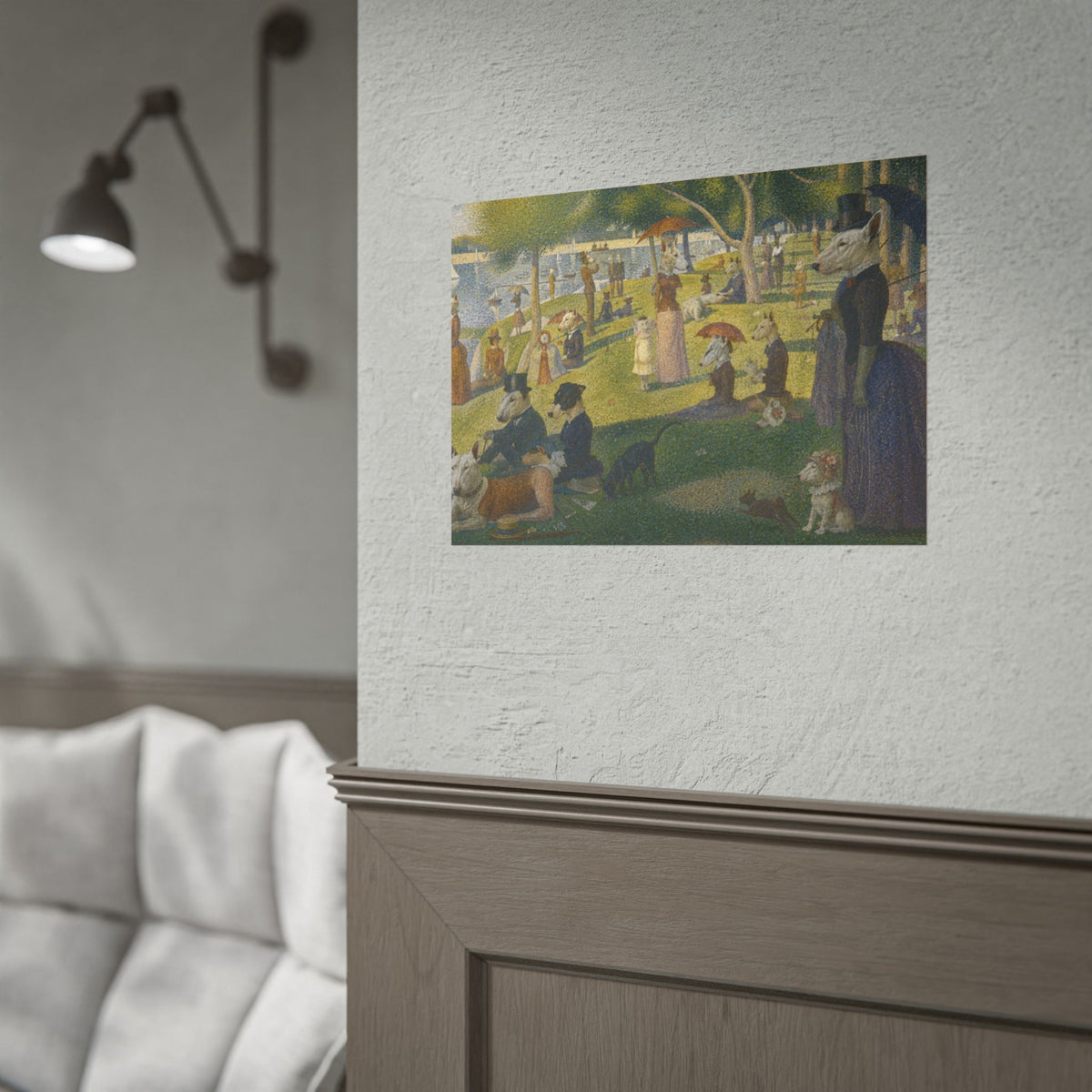 Bull Terrier A Sunday Afternoon on La Grande Jatte — after Georges Seurat, 1886 | Print