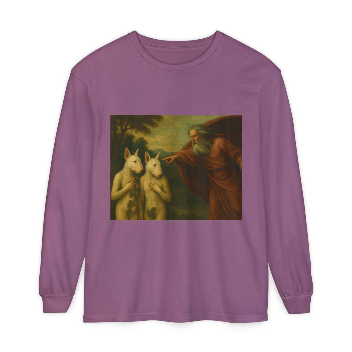 Bull Terrier The Rebuke of Adam and Eve — after Domenichino, 1626 | Long Sleeve