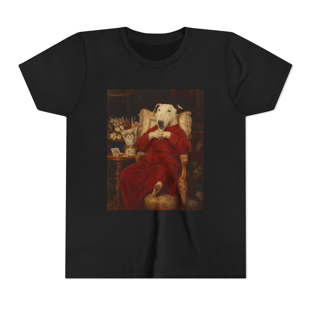 Bull Terrier A Happy Birthday — after Antonio Casanova y Estorach, c.1890 | Youth Tee
