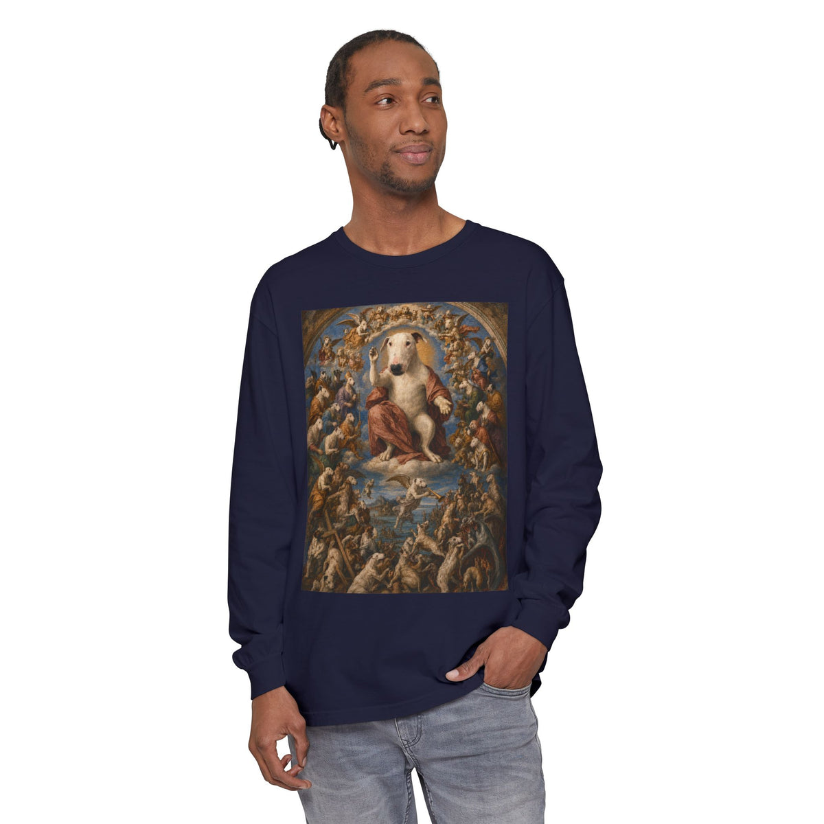 Bull Terrier The Last Judgement — after Michelangelo, 1541 | Long Sleeve