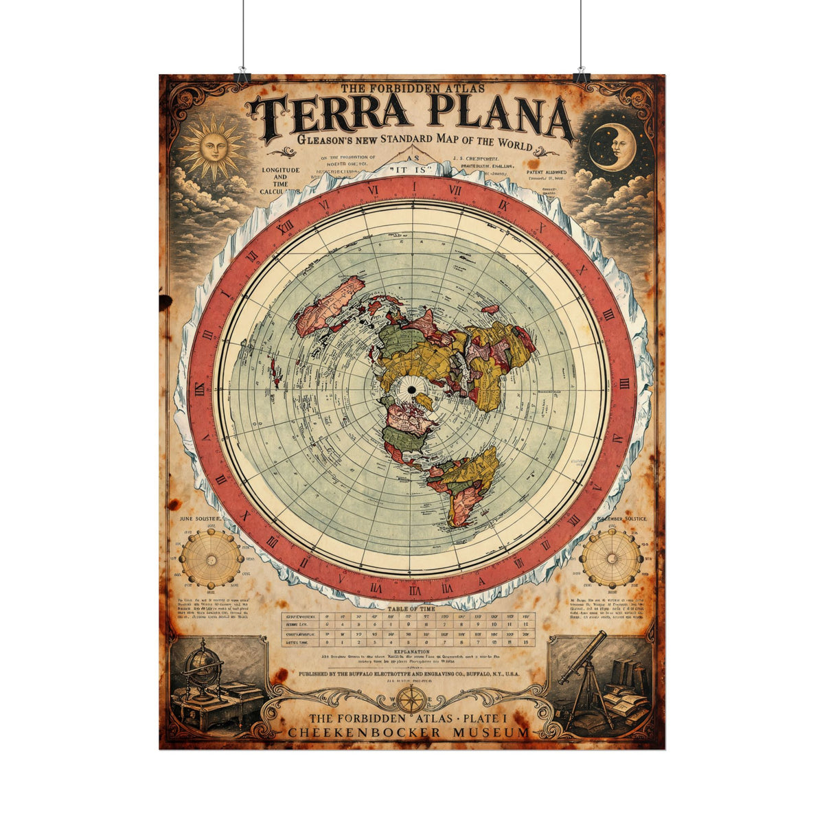Terra Plana, The Forbidden Atlas Plate I | Poster