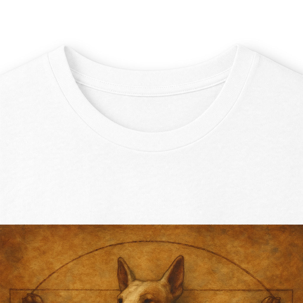 Bull Terrier Vitruvian Man — after Leonardo da Vinci, c.1490 | Long Sleeve