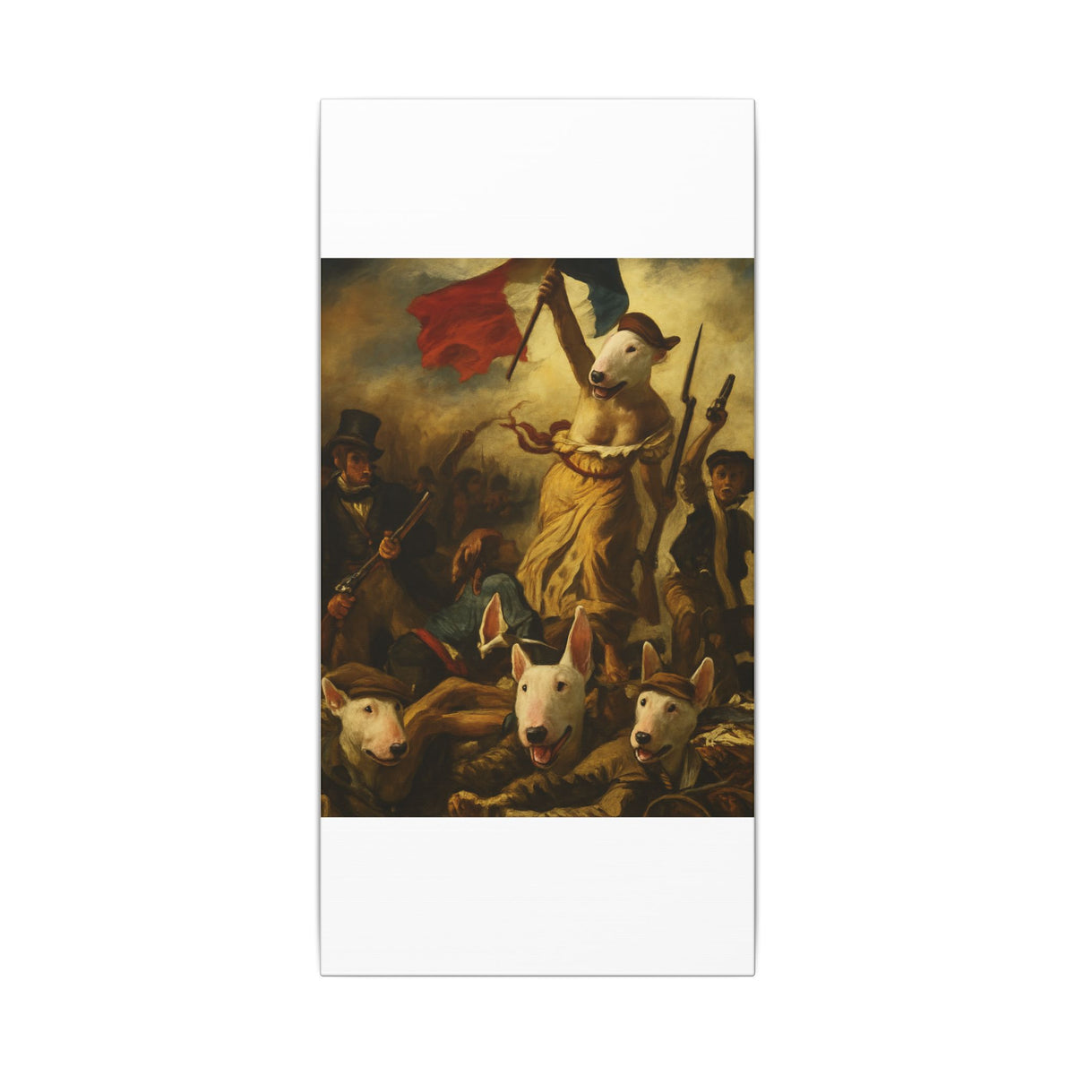 Bull Terrier Liberty Leading the People — after Eugene Delacroix, 1830 | Canvas