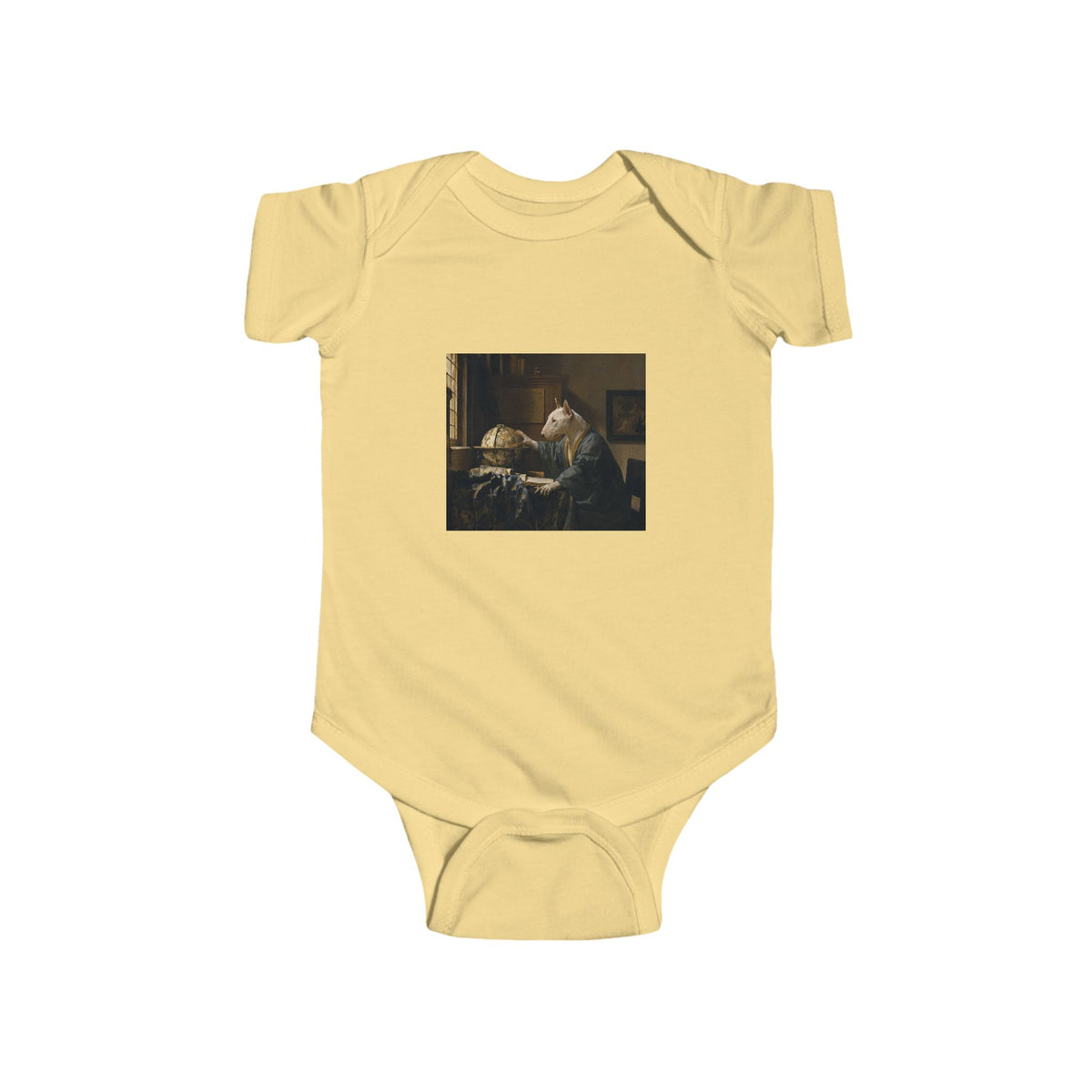 Bull Terrier The Astronomer — after Johannes Vermeer, 1668 | Bodysuit