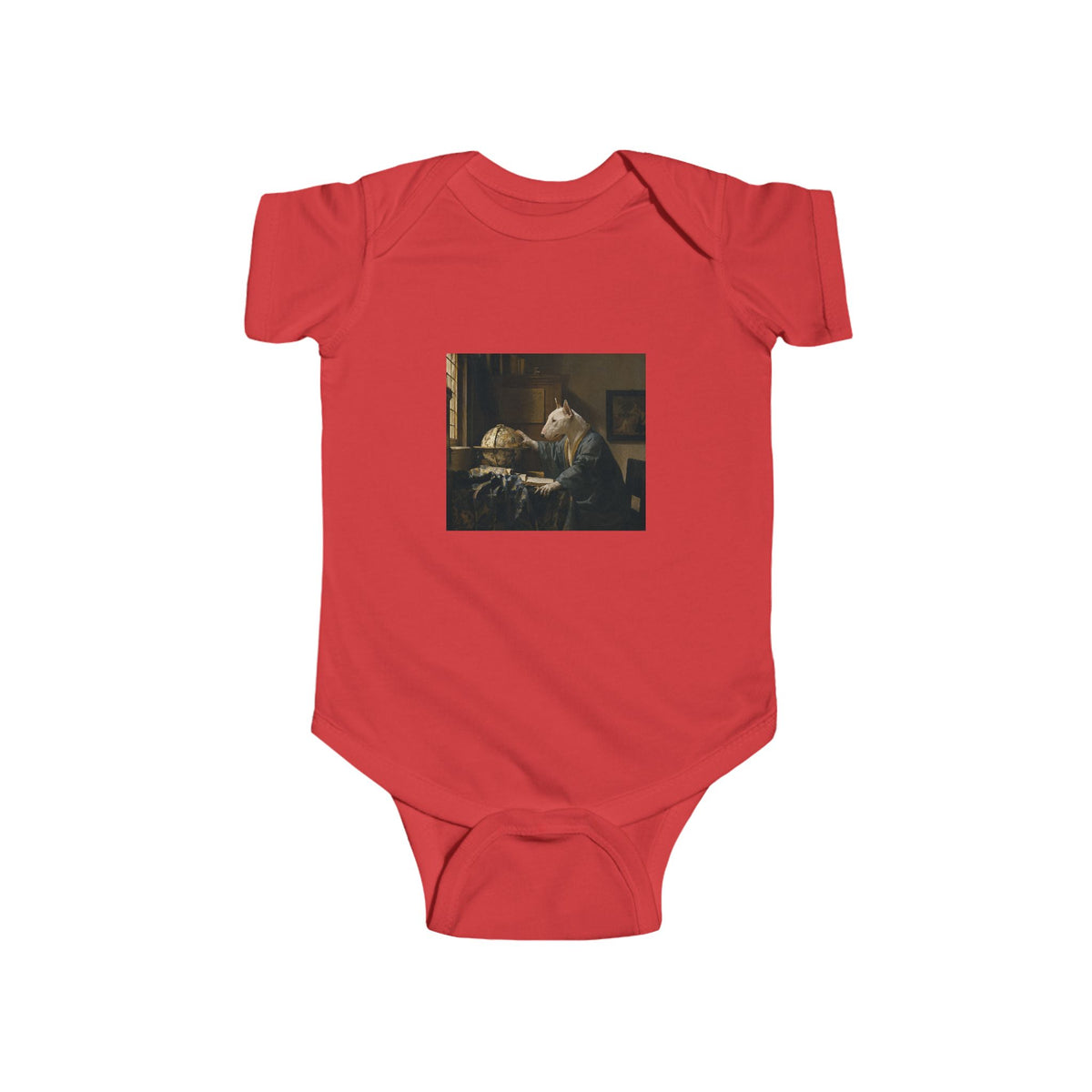 Bull Terrier The Astronomer — after Johannes Vermeer, 1668 | Bodysuit
