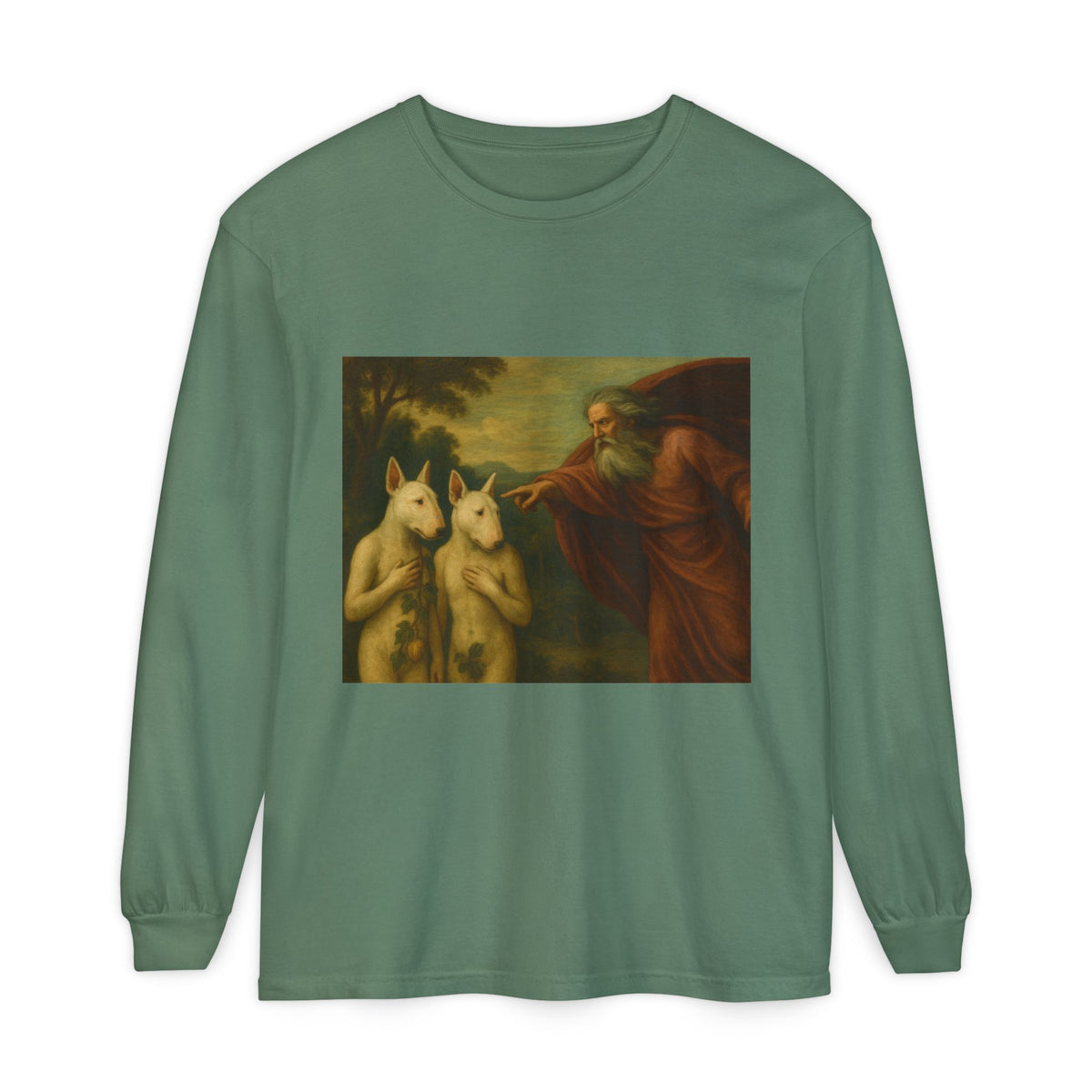 Bull Terrier The Rebuke of Adam and Eve — after Domenichino, 1626 | Long Sleeve