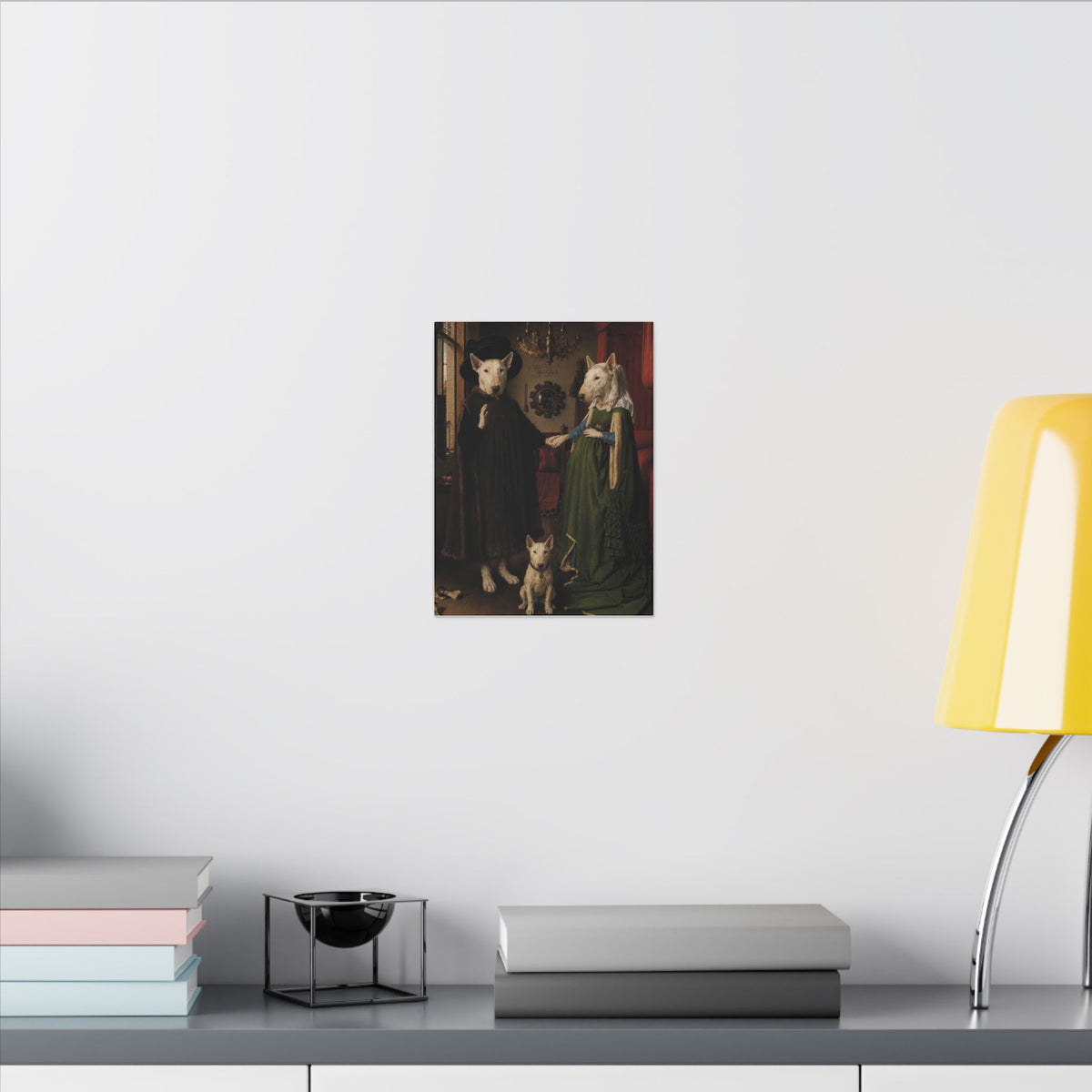 Bull Terrier The Arnolfini Portrait — after Jan van Eyck, 1434 | Canvas